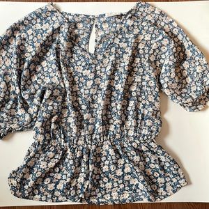 Blue and White Floral